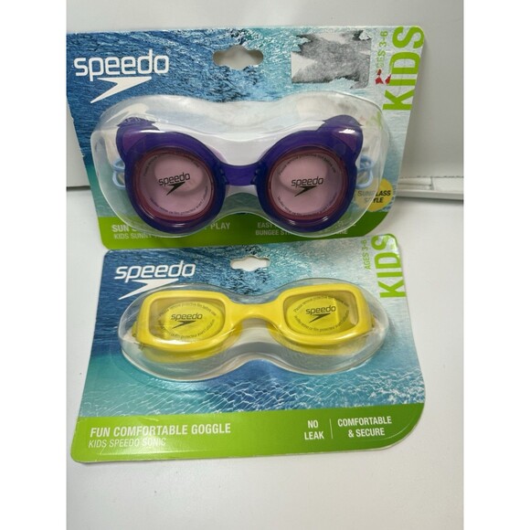 Speedo Set Of 2 Kids Ages 3-6 Water Swim Googles New - Picture 1 of 7